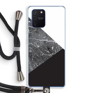 CaseCompany Combinatie marmer: Samsung Galaxy Note 10 Lite Transparant Hoesje met koord