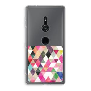 CaseCompany Gekleurde driehoekjes: Sony Xperia XZ2 Transparant Hoesje