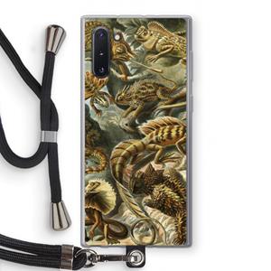 CaseCompany Haeckel Lacertilia: Samsung Galaxy Note 10 Transparant Hoesje met koord