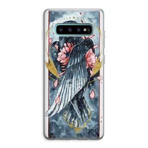 CaseCompany Golden Raven: Samsung Galaxy S10 Plus Transparant Hoesje