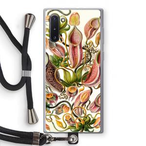 CaseCompany Haeckel Nepenthaceae: Samsung Galaxy Note 10 Transparant Hoesje met koord