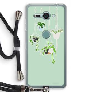 CaseCompany Hang In There: Sony Xperia XZ2 Compact Transparant Hoesje met koord