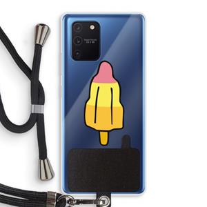 CaseCompany Raketijsje: Samsung Galaxy Note 10 Lite Transparant Hoesje met koord