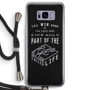 CaseCompany Life: Samsung Galaxy S8 Transparant Hoesje met koord
