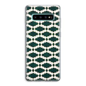 CaseCompany Moroccan tiles: Samsung Galaxy S10 Plus Transparant Hoesje