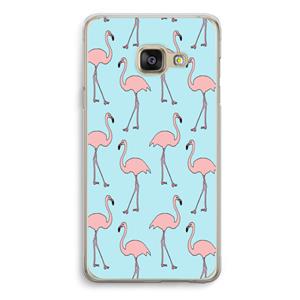 CaseCompany Anything Flamingoes: Samsung A3 (2017) Transparant Hoesje