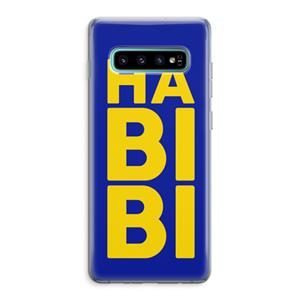 CaseCompany Habibi Blue: Samsung Galaxy S10 Plus Transparant Hoesje