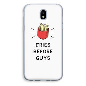 CaseCompany Fries before guys: Samsung Galaxy J5 (2017) Transparant Hoesje