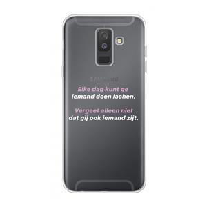 CaseCompany gij zijt ook iemand: Samsung Galaxy A6 Plus (2018) Transparant Hoesje