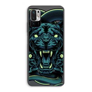 CaseCompany Cougar and Vipers: Xiaomi Redmi Note 10 5G Transparant Hoesje