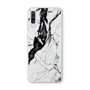 CaseCompany Witte marmer 2: Samsung Galaxy A70 Transparant Hoesje