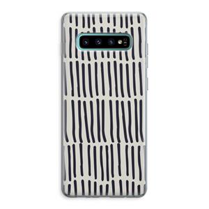 CaseCompany Moroccan stripes: Samsung Galaxy S10 Plus Transparant Hoesje