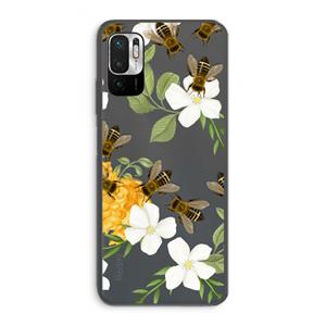 CaseCompany No flowers without bees: Xiaomi Redmi Note 10 5G Transparant Hoesje