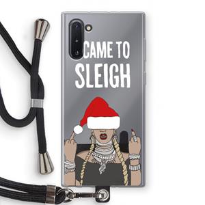 CaseCompany Came To Sleigh: Samsung Galaxy Note 10 Transparant Hoesje met koord