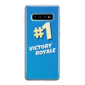 CaseCompany Victory Royale: Samsung Galaxy S10 Plus Transparant Hoesje