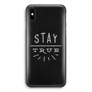 CaseCompany Stay true: iPhone Xs Volledig Geprint Hoesje