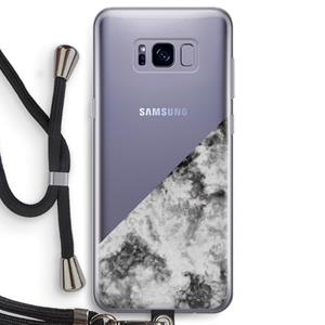 CaseCompany Onweer: Samsung Galaxy S8 Transparant Hoesje met koord