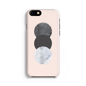 CaseCompany Marmeren cirkels: Volledig geprint iPhone SE 2020 Hoesje