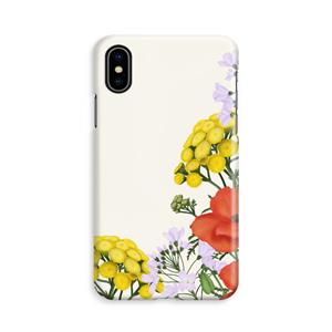 CaseCompany Wilde bloemen: iPhone X Volledig Geprint Hoesje