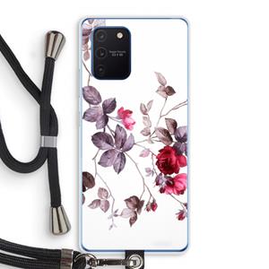 CaseCompany Mooie bloemen: Samsung Galaxy Note 10 Lite Transparant Hoesje met koord