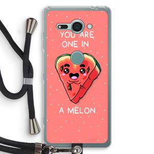 CaseCompany One In A Melon: Sony Xperia XZ2 Compact Transparant Hoesje met koord