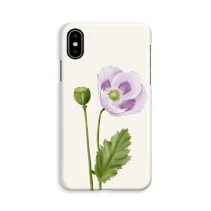 CaseCompany Purple poppy: iPhone X Volledig Geprint Hoesje
