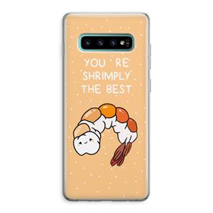 CaseCompany You're Shrimply The Best: Samsung Galaxy S10 Plus Transparant Hoesje