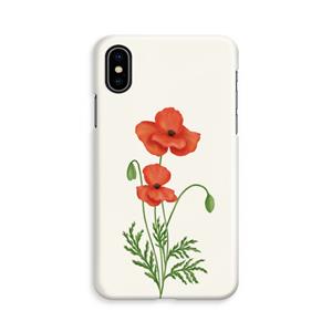CaseCompany Red poppy: iPhone X Volledig Geprint Hoesje