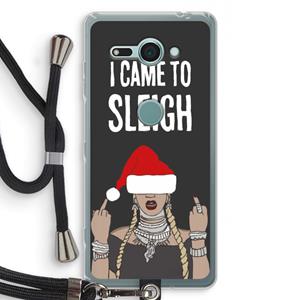 CaseCompany Came To Sleigh: Sony Xperia XZ2 Compact Transparant Hoesje met koord