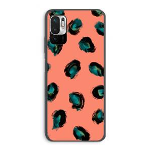 CaseCompany Pink Cheetah: Xiaomi Redmi Note 10 5G Transparant Hoesje
