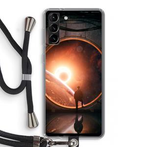 CaseCompany Ephemeral: Samsung Galaxy S21 Plus Transparant Hoesje met koord