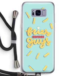 CaseCompany Always fries: Samsung Galaxy S8 Transparant Hoesje met koord
