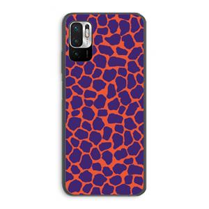 CaseCompany Purple Giraffe: Xiaomi Redmi Note 10 5G Transparant Hoesje