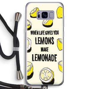 CaseCompany Lemonade: Samsung Galaxy S8 Transparant Hoesje met koord