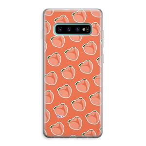 CaseCompany Just peachy: Samsung Galaxy S10 Plus Transparant Hoesje