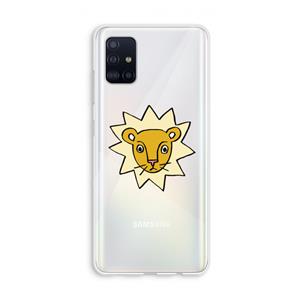 CaseCompany Kleine leeuw: Galaxy A51 4G Transparant Hoesje
