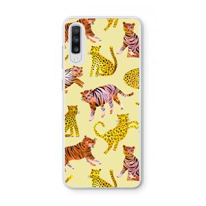 CaseCompany Cute Tigers and Leopards: Samsung Galaxy A70 Transparant Hoesje