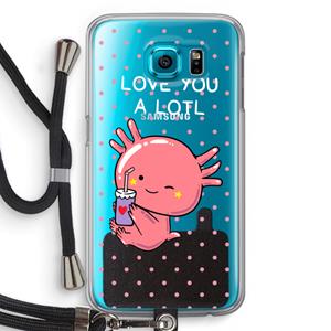 CaseCompany Love You A Lotl: Samsung Galaxy S6 Transparant Hoesje met koord