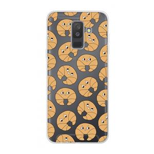 CaseCompany Croissant: Samsung Galaxy A6 Plus (2018) Transparant Hoesje