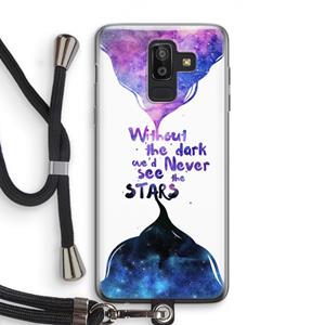 CaseCompany Stars quote: Samsung Galaxy J8 (2018) Transparant Hoesje met koord