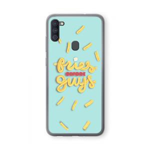 CaseCompany Always fries: Samsung Galaxy A11 Transparant Hoesje