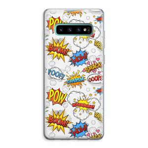 CaseCompany Pow Smack: Samsung Galaxy S10 Plus Transparant Hoesje