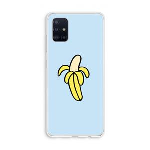 CaseCompany Banana: Galaxy A51 4G Transparant Hoesje