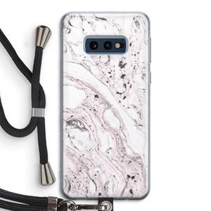 CaseCompany Mengelmoes: Samsung Galaxy S10e Transparant Hoesje met koord