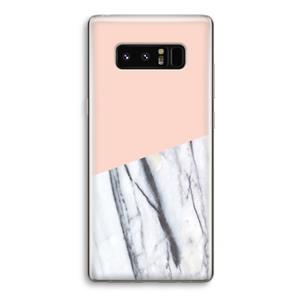 CaseCompany A touch of peach: Samsung Galaxy Note 8 Transparant Hoesje