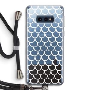 CaseCompany Dakpannetjes: Samsung Galaxy S10e Transparant Hoesje met koord