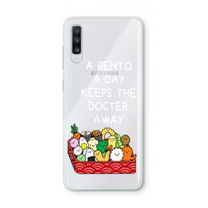 CaseCompany Bento a day: Samsung Galaxy A70 Transparant Hoesje