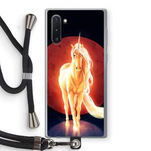 CaseCompany Last Unicorn: Samsung Galaxy Note 10 Transparant Hoesje met koord