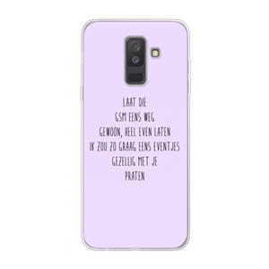 CaseCompany GSM: Samsung Galaxy A6 Plus (2018) Transparant Hoesje