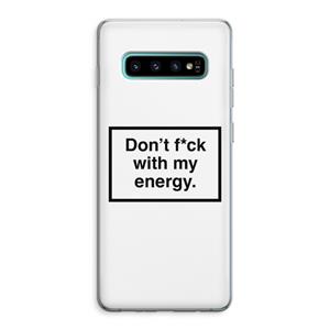 CaseCompany My energy: Samsung Galaxy S10 Plus Transparant Hoesje